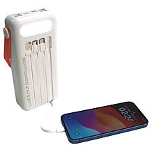 Letscom 30kmAh Solar Power Bank 2-pack with Integrated Cables & Handle