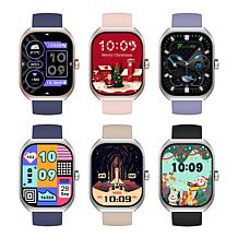 Letsfit E46 Silver Bezel Smart Watch with Extra Band