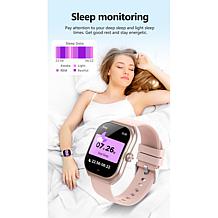 LetsFit E46 Smart Watch with Band and Charger Set of 2 - Black