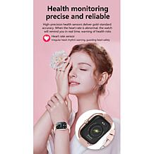 LetsFit E46 Smart Watch with Band and Charger Set of 2 - Black