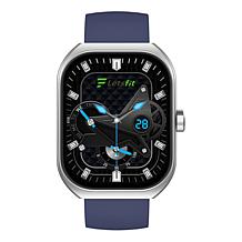 LetsFit E46 Smart Watch with Band and Charger Set of 2 - Silver