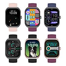 LetsFit E46 Smart Watch with Band and Charger Set of 2 - Silver