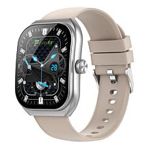 LetsFit E46 Smart Watch with Band and Charger Set of 2 - Silver