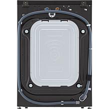 LG 5.0-Cu. Ft. Front Load Washer with Built-In Intelligence - Black...