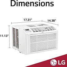 LG 6,000 BTU 115V Window Air Conditioner with Remote Control