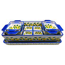 Lidia's Kitchen 10-piece Nesting Oven-To-Table Ceramic Baking Set