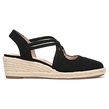 LifeStride Patience Closed Toe Espadrille Wedges