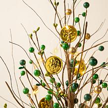 Lighted St.Patrick's Gold Coin Table Tree
