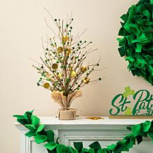 Lighted St.Patrick's Gold Coin Table Tree