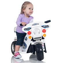 Lil' Rider SuperSport 3-Wheel Battery-Operated Motorcycle  - White