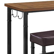 Linon Home Dallas 3-piece Pub Set - Brown