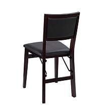 Linon Home Karen Pad Back Folding Chair - Brown