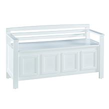 Linon Home Knox Storage Bench - White