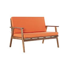 Linon Jiles Outdoor 4-piece Chat Set with Seat Cushions