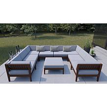 Linon Thea Outdoor Corner Chair with Cushions