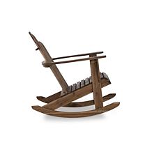 Linon Trent Teak Outdoor Adirondack Rocking Chair