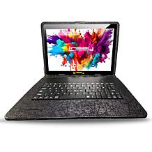 LINSAY 10.1" IPS 256GB Octa-Core Tablet w/Keyboard, Briefcase & Stylus