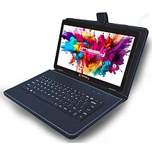 LINSAY® 10.1" Octa Core 128GB Android 13 Tablet Bundle with Keyboard