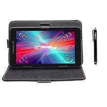 LINSAY 7" Quad-Core Android 12 32GB Tablet with Case and App Suite