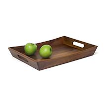 Lipper Acacia Curved Serving Tray