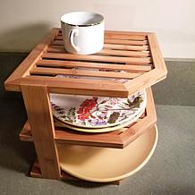 Lipper Bamboo 3-Tier Corner Shelf
