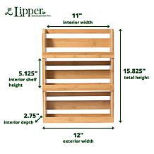 Lipper Bamboo 3-Tier Spice Rack