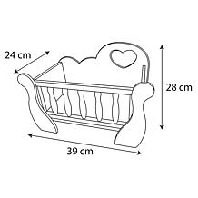 Lissi Wooden Baby Doll Cradle