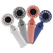 Living Glow 2pk Rechargeable Mini Clip Fan with Charging Block 