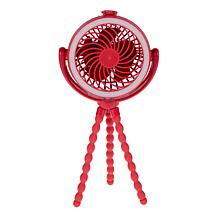 Living Glow 5" 3-in-1 Rechargeable Fan 2pk