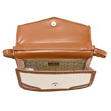 London Fog Everyday Canvas Trim Crossbody Bag