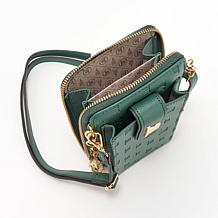 London Fog Wanderlust Logo-Embossed Phone Crossbody Bag