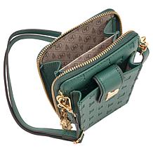 London Fog Wanderlust Logo-Embossed Phone Crossbody Bag