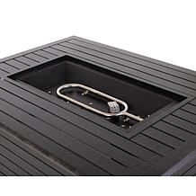 Longmont Aluminum Rectangular LPG Fire Pit