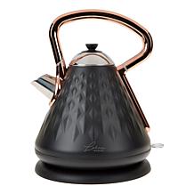 Lorna Maseko 1.7-Liter Diamond Pattern Stainless Steel Electric Kettle