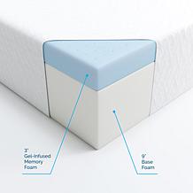 LUCID Comfort Collection 12" Gel Memory Foam Mattress - Queen