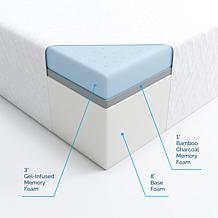 LUCID Comfort Collection 12" Plush Gel Memory Foam Mattress - Twin XL