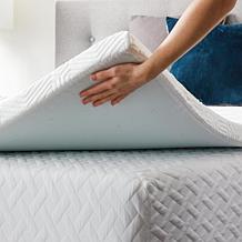 Lucid Comfort Collection 2" Gel Memory Foam Topper with Cover, Queen