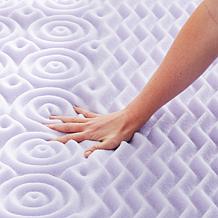 LUCID Comfort Collection 2" Zoned Lavender Memory Foam Topper - Queen
