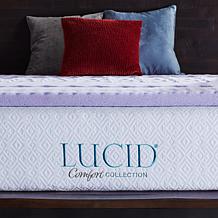 LUCID Comfort Collection 2" Zoned Lavender Memory Foam Topper - Twin
