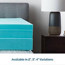LUCID Comfort Collection 3" Gel Memory Foam Mattress Topper - Twin