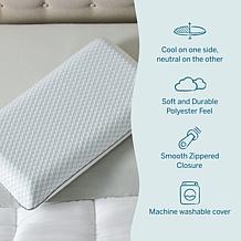 Lucid Comfort Collection Bamboo Charcoal Gel Memory Foam Pillow, King