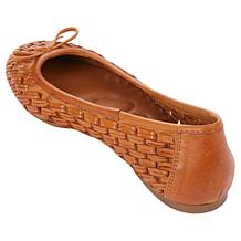 Lucky Brand Mogeni Leather Woven Ballet Flat