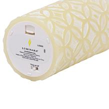 Luminara 7-inch Medallion Embossed Flameless Candle