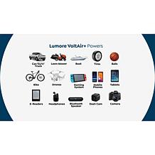 Lumore VoltAir+ 5-in-1 Jump Starter & Power Bank w/AC Port & Cables