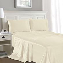 Luxury Home Silky Soft Satin 4-Piece Sheet Set- Queen