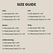 Luxury Home Ultra Soft 6-Piece Microfiber Sheet Set - Queen