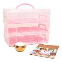 LVCC 73-piece Cupcake Carry Case