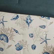 Madison Park Bayside 7-Piece Comforter Set Blue Queen