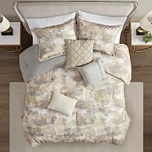Madison Park Beacon 7 Piece Textured Cotton Blend Comforter Set King