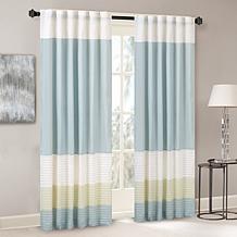 Madison Park Carter Polyoni Pintuck Curtain-Green-50x84"